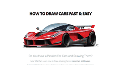 Desktop Screenshot of how-to-draw-cars.com