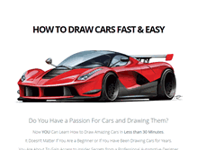 Tablet Screenshot of how-to-draw-cars.com